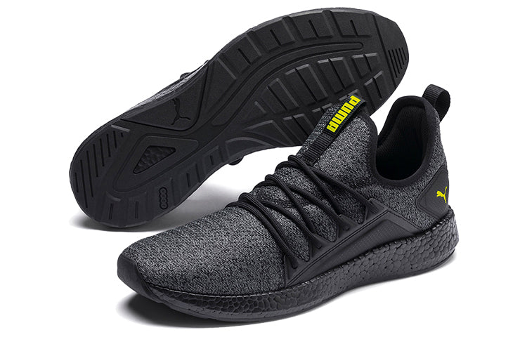 PUMA Nrgy Neko Knit Low Top Running Shoes Black/Green 191093-21