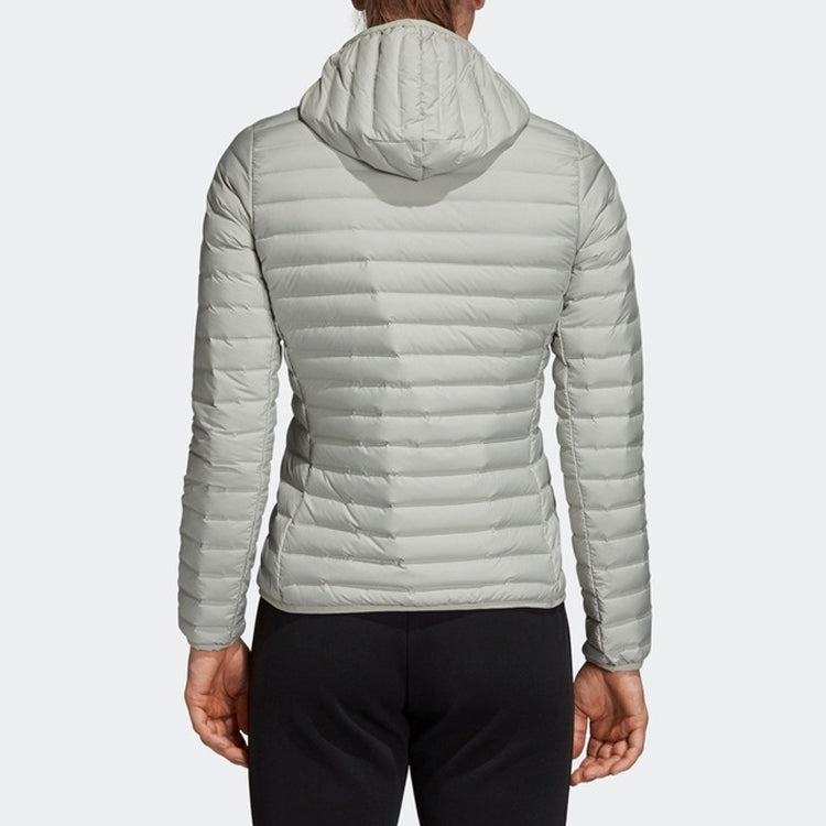 (WMNS) adidas Varilite Soft Hooded Jacket 'Silver Grey' CY8734