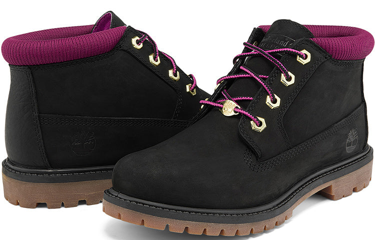 (WMNS) Timberland Nellie Chukka Waterproof Boot 'Black Pink' A2JSAW