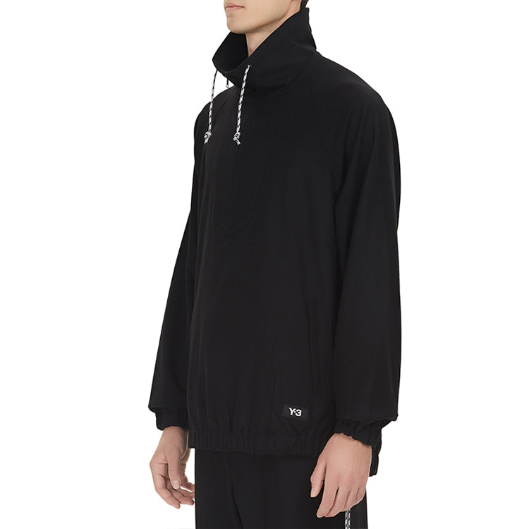 Men's Y-3 Casual Stand Collar Long Sleeves Jacket Black GK4805