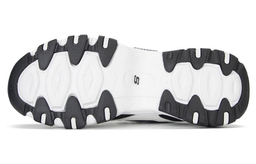 (WMNS) Skechers Sport D'Lites 2.0 Shoes 'Black White' 896210-BKW