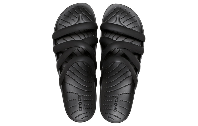 (WMNS) Crocs Splash Strappy Sandals 'Black' 208217-001