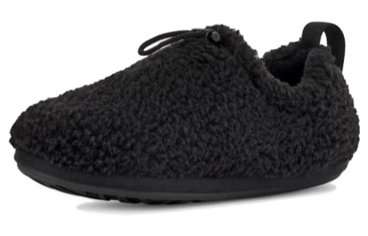 (WMNS) UGG Plushy Slipper 'Black' 1143952-BLK