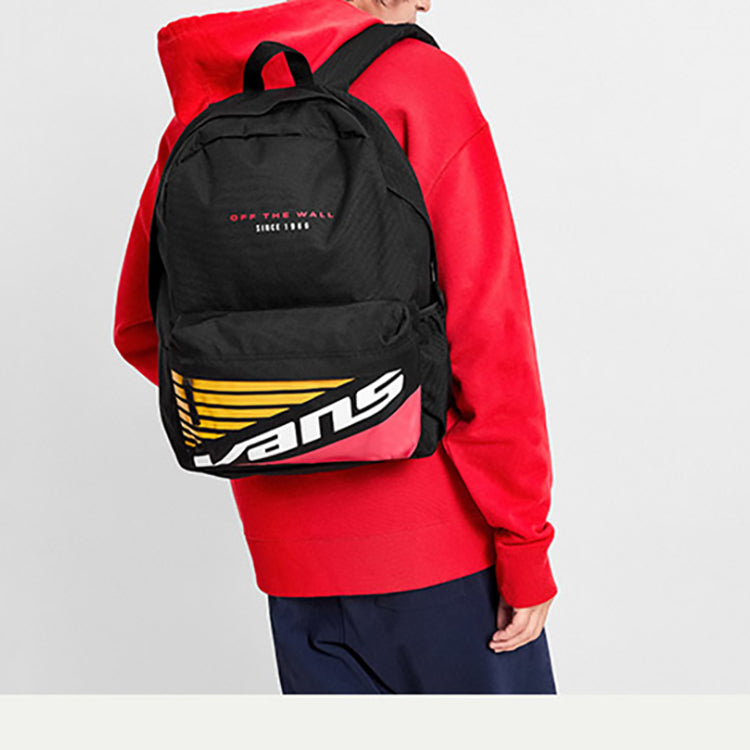 Vans Reed Wrap Backpack 'Black Red Yellow White' VN0A48CUBLK