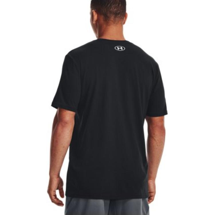 Under Armour Camo Chest Stripe Short Sleeve T-shirt 'Black White' 1376830-001
