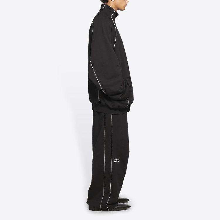 Balenciaga 3B Sports Icon Tracksuit Jacket 'Black' 697954TMVA61000