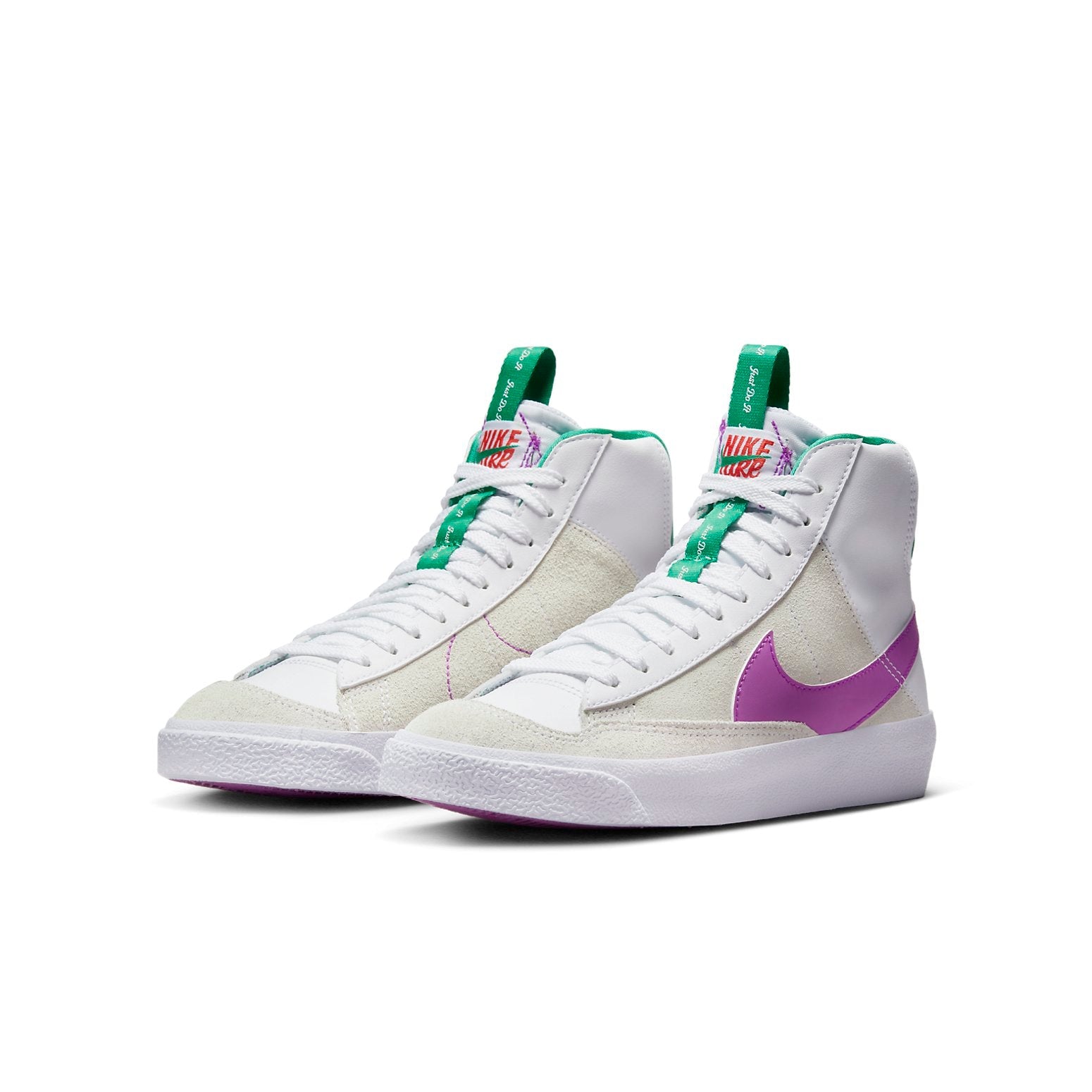 (GS) Nike Blazer Mid '77 'Dance - White Fuchsia Green' DQ6084-101