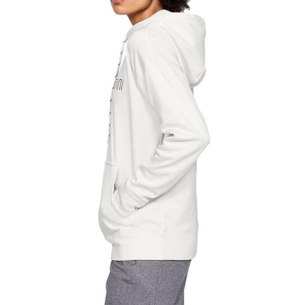 (WMNS) Under Armour Fleece Logo Printing Sweatshirt White 1344391-112