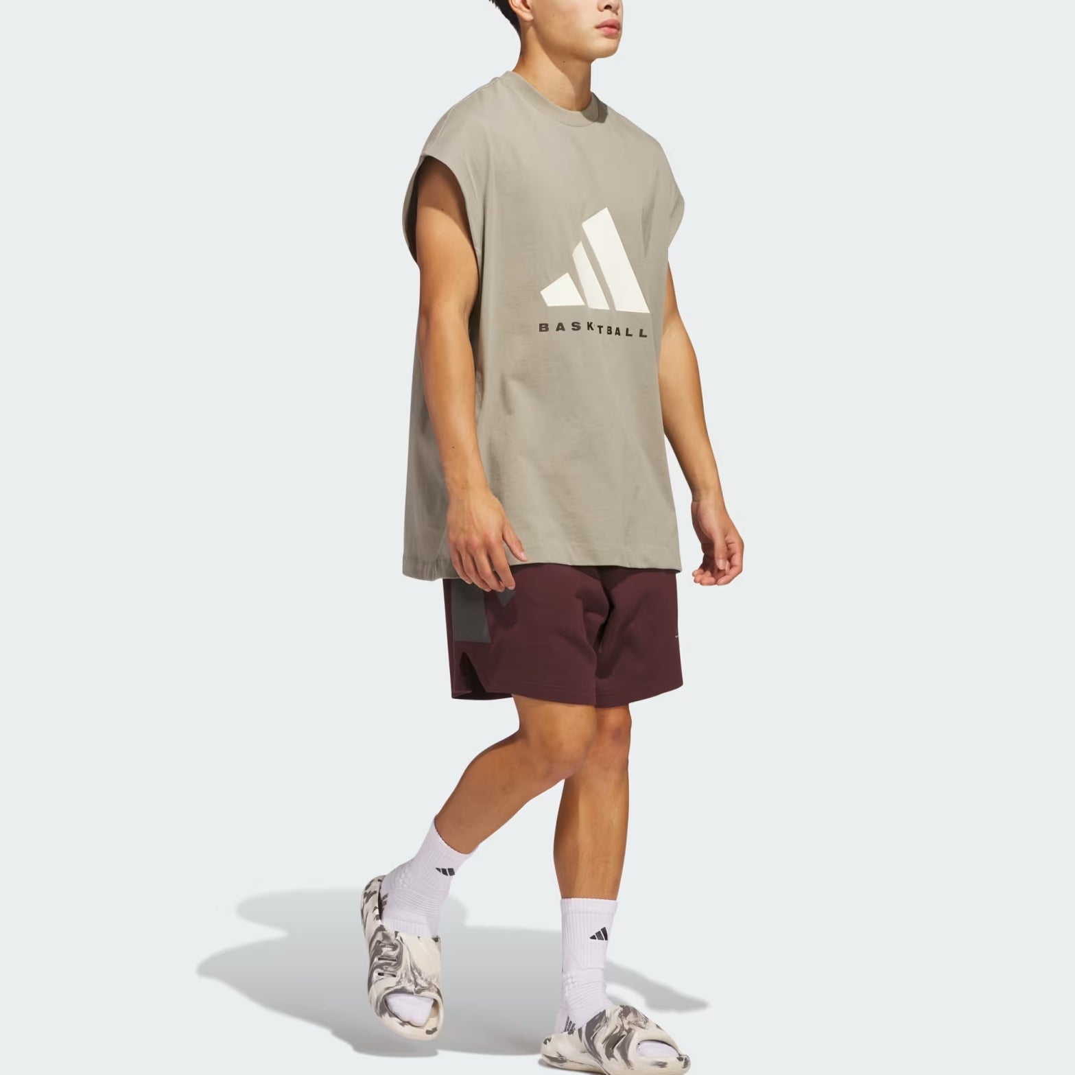 adidas Sleeveless Vest Asia Sizing 'Putty Beige' JD6135