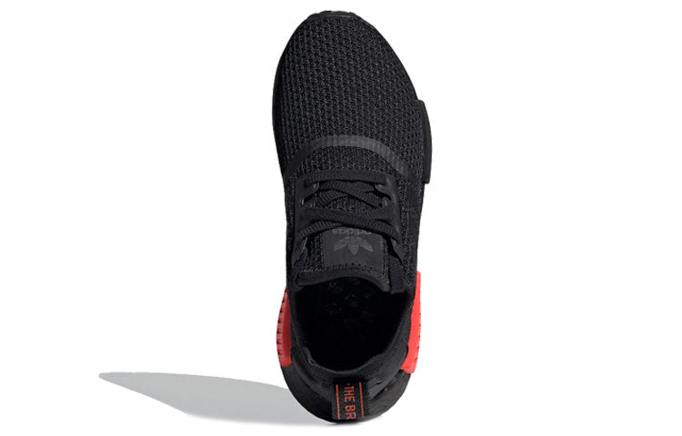 (GS) adidas NMD_R1 J 'Black Solar Red' FV8174