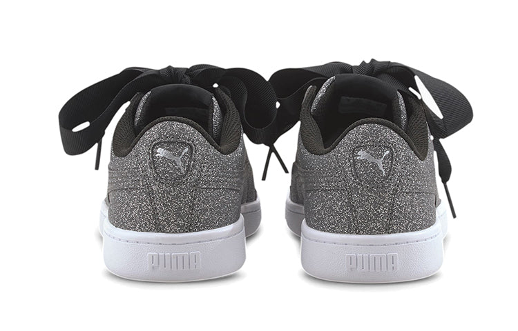 PUMA Vikky V2 Ribbon Glitz Low-Top Board Shoes K Grey/Silver 370633-01