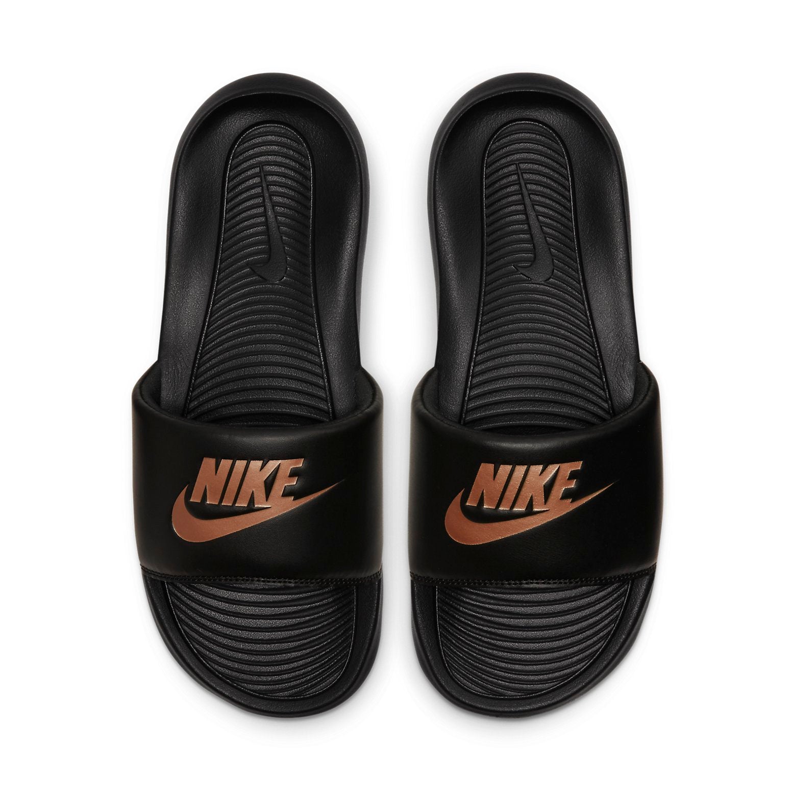 (WMNS) Nike Victori One Slide 'Black Metallic Red Bronze' CN9677-001
