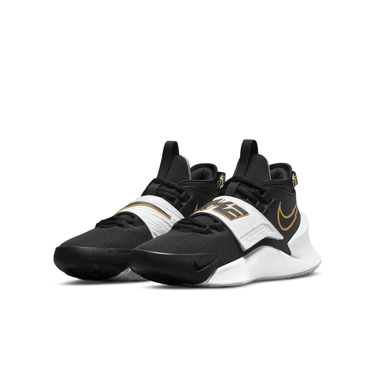(GS) Nike Future Court 3 'Black White Metallic Gold' CT2866-006