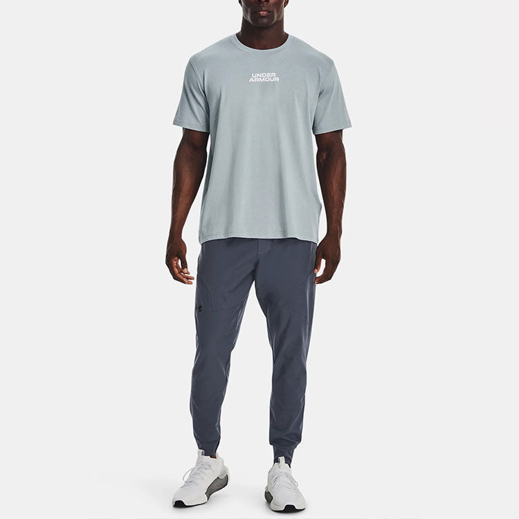 Under Armour Outline Heavyweight T-shirt 'Grey Blue' 1379109-465