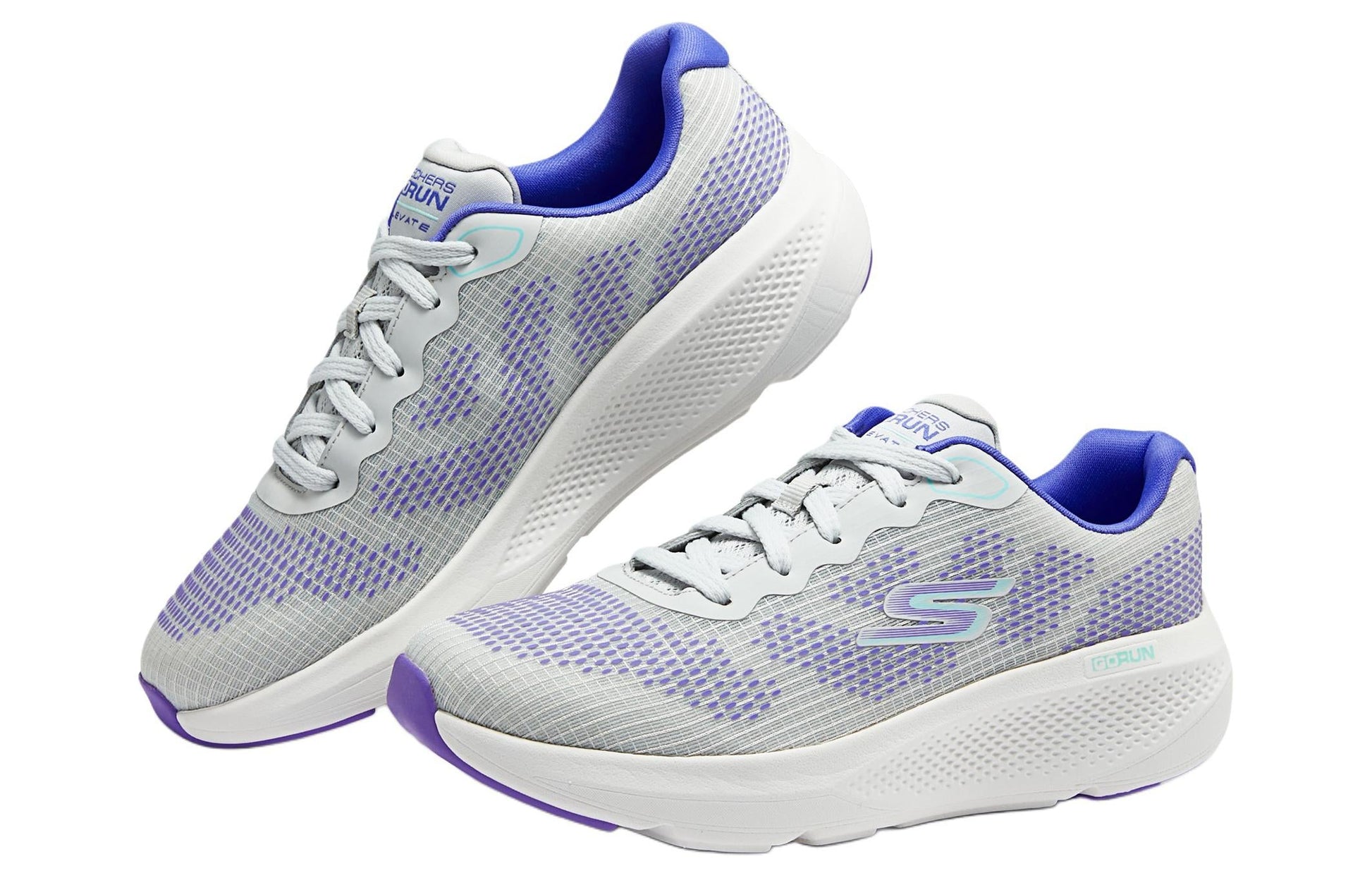 (WMNS) Skechers GOrun Elevate Nimbus 'Gray Lavender' 128348-GYLV