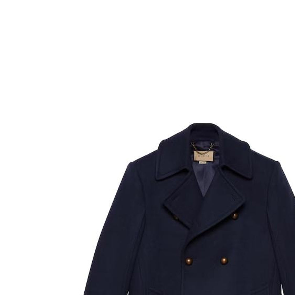 Gucci Felt Wool Coat 'Dark Navy' 761734-Z582J-4080