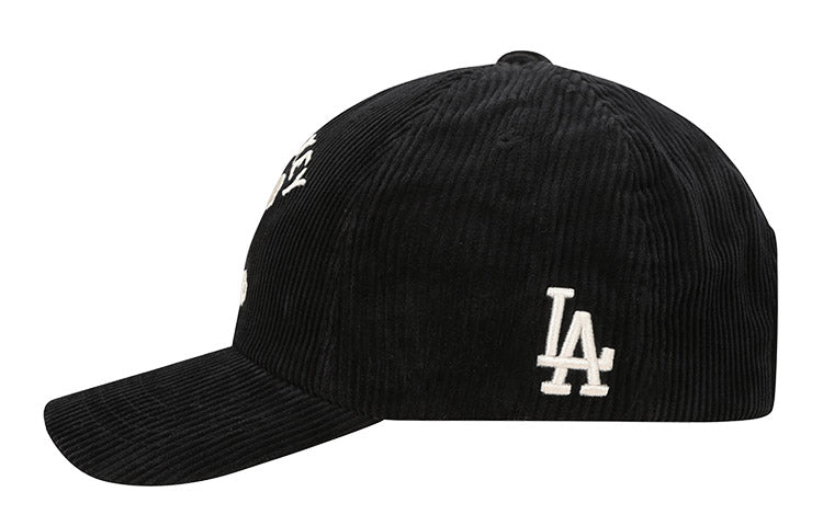 MLB Mickey x Disney Crossover corduroy Baseball Cap Black 32CPKC011-07L