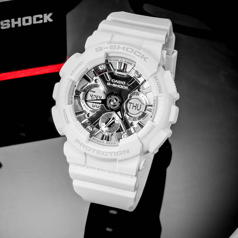 CASIO G-Shock Analog-Digital 'White' GMA-S120MF-7A1