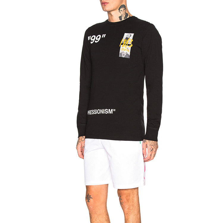 Off-White Summer 1863 Impressionism Print Long Sleeve T-Shirt OMAB001R191850091088