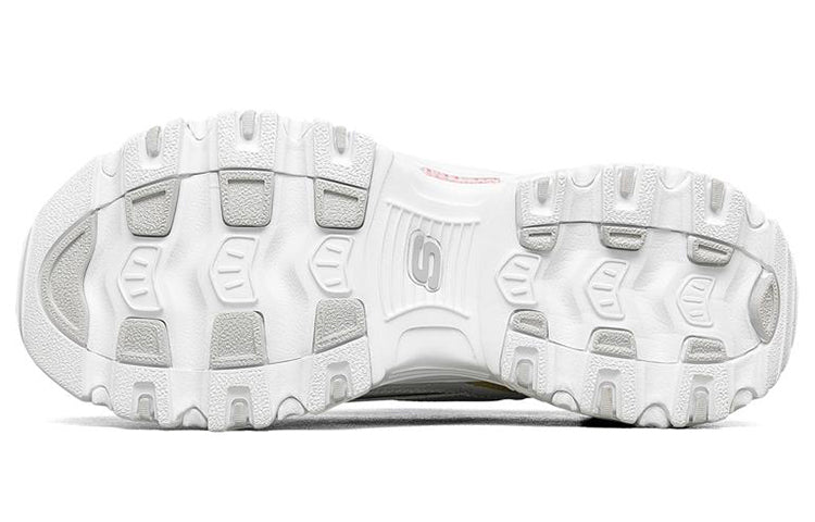 (WMNS) Skechers D'lites 1.0 'White' 149142-WHT