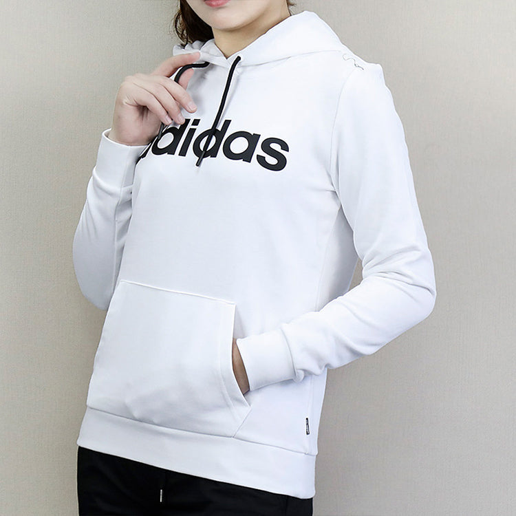 (WMNS) adidas neo Ce Sports Pullover hooded Long Sleeves White DX0659