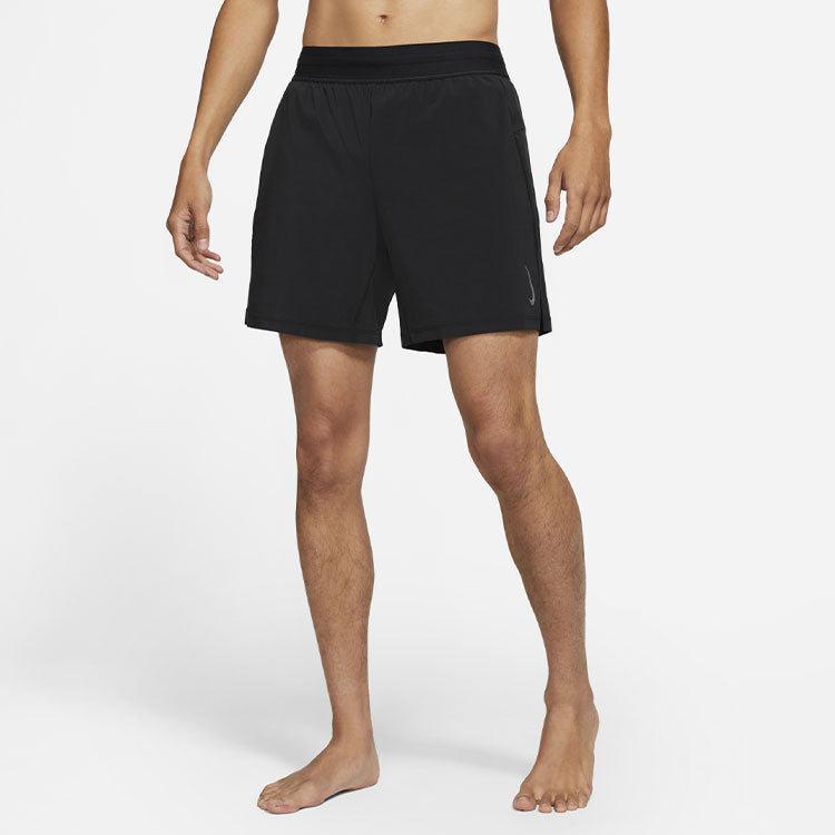 Men's Nike Yoga 2-in-1 Athleisure Casual Sports Woven Training Shorts Black DC5321-010