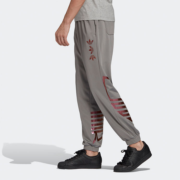 adidas originals Metal Print Embroidered Leggings For Men Grey FS7330