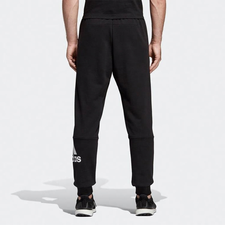 adidas Stylish Knit logo Bundle Feet Sports Long Pants Black DQ1445