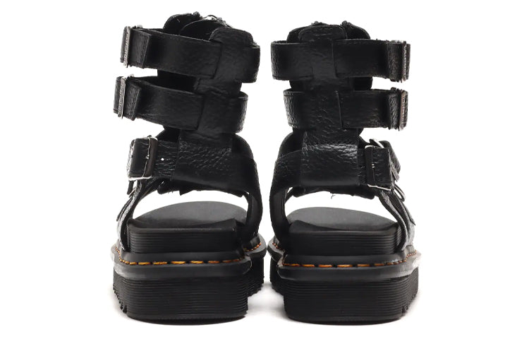 (WMNS) Dr. Martens Olson Platform Sandles Black 26561001