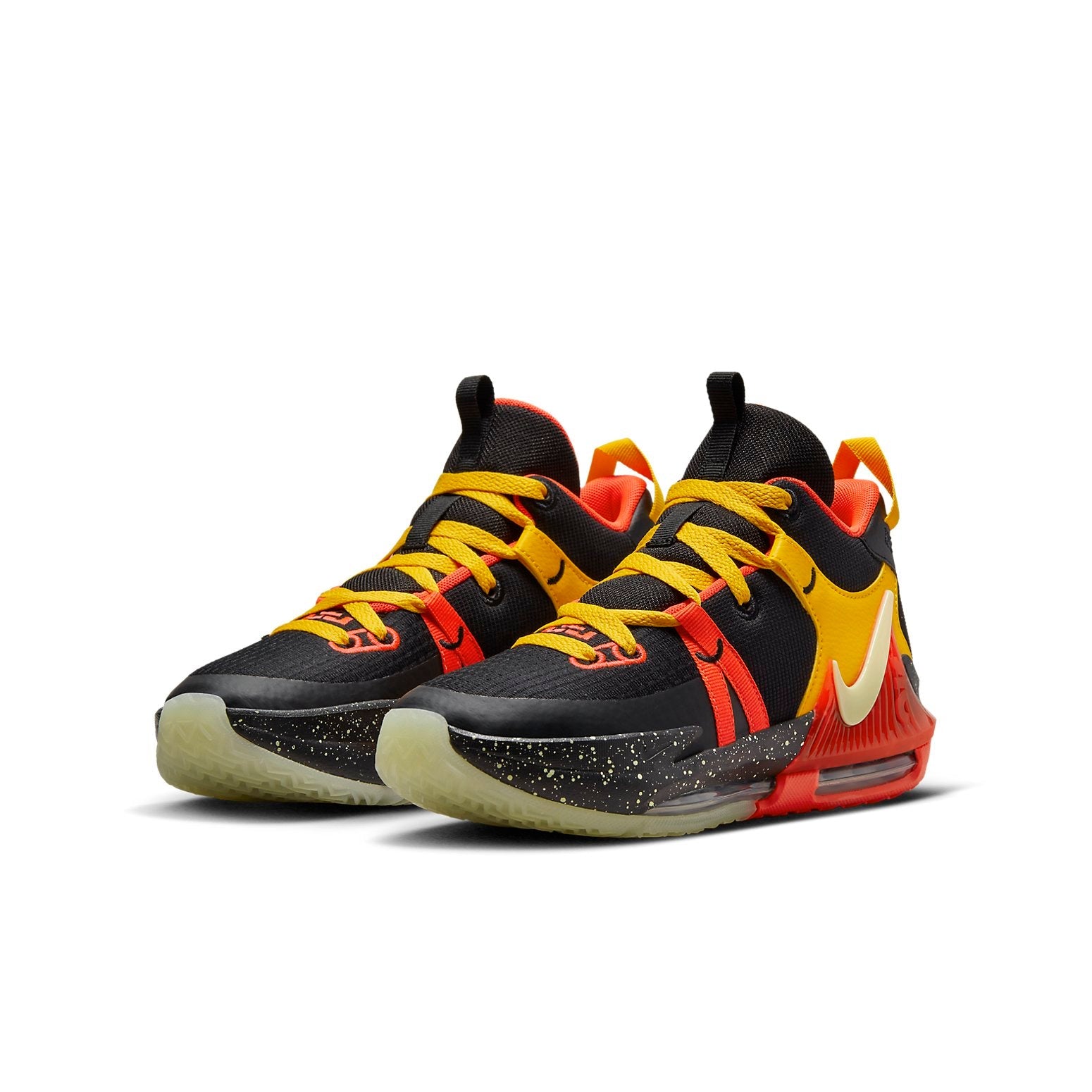 (GS) Nike LeBron Witness 7 'Black Bright Crimson Speckled' DQ8650-001