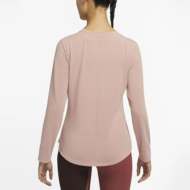 (WMNS) Nike AS W NK One LUXE DF LS STD Top Rose WHISPER DD0621-609