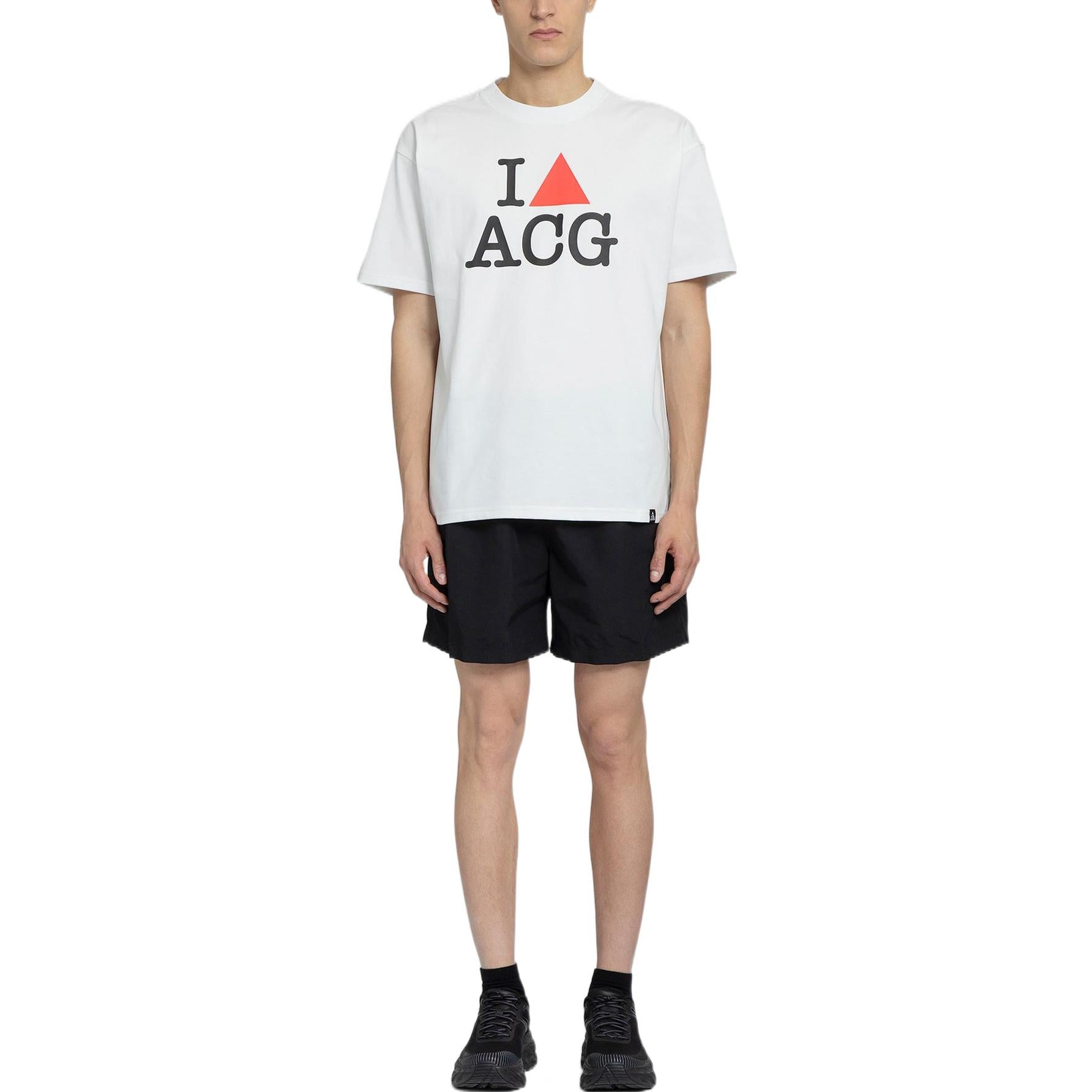 Nike ACG Alphabet Solid Color Breathable Casual Shorts Black CZ6704-013
