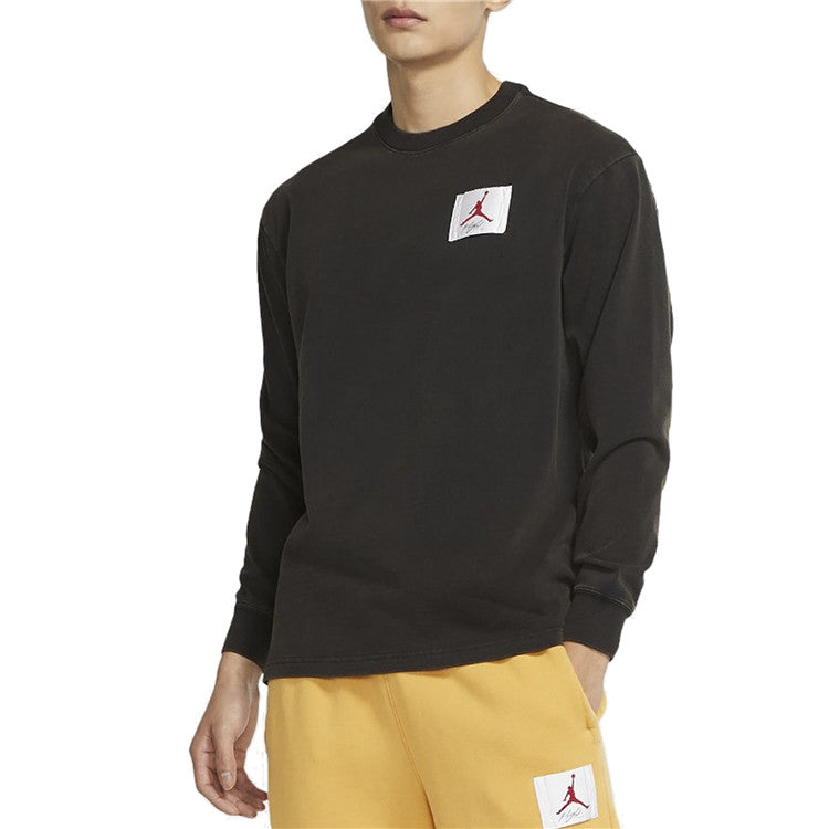 Air Jordan MENS Logo Print Crew-neck Sports Black DD0966-010