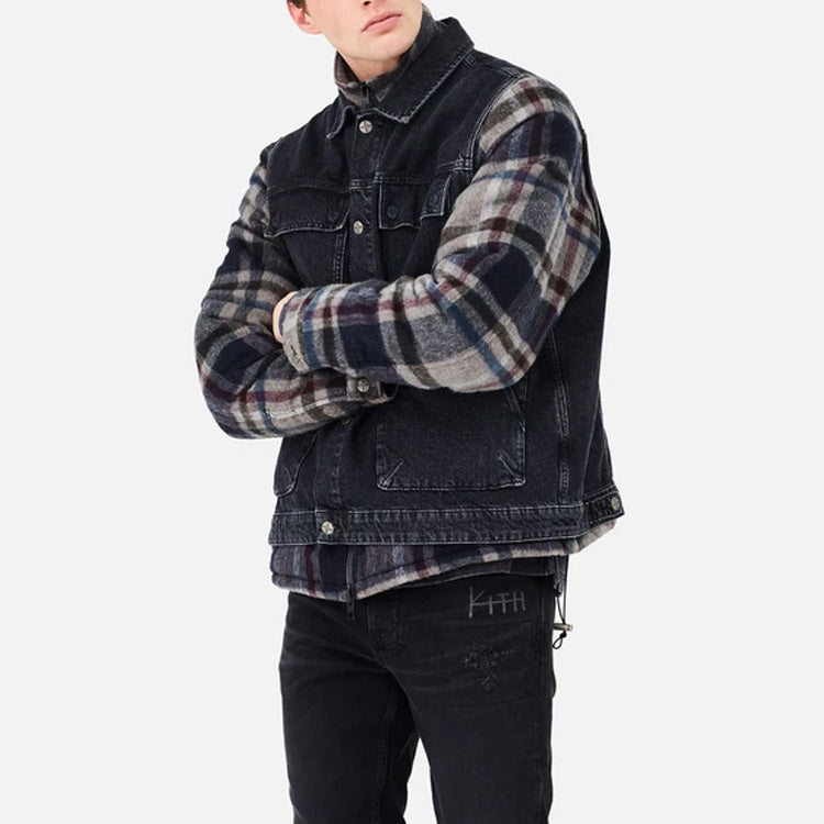 KITH X KSUBI KASH Plaid Jacket Unisex Black KS5000004958