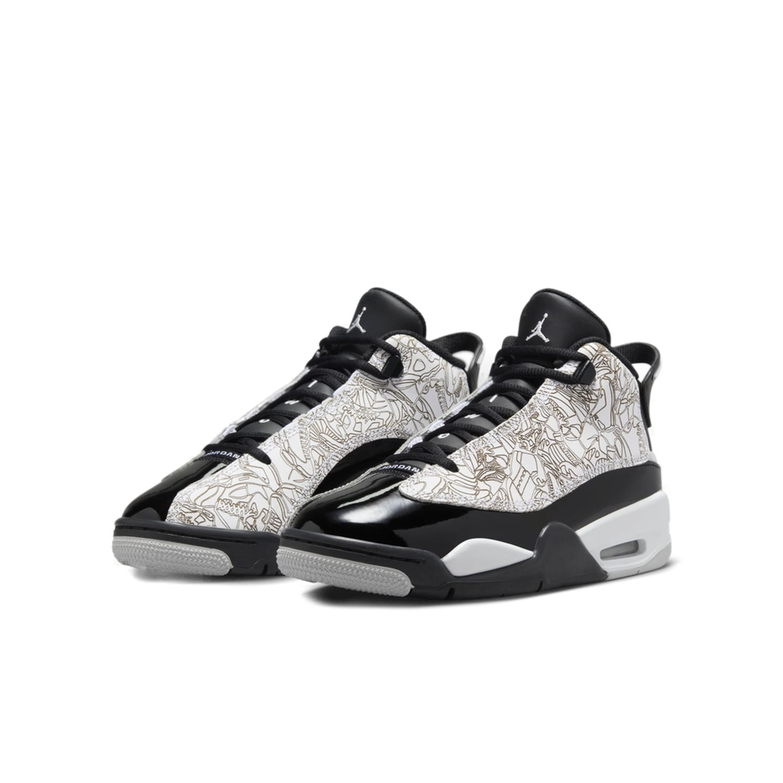 (GS) Air Jordan Dub Zero 'White Black' DV1360-110