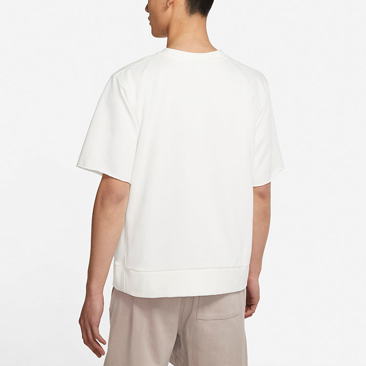 Nike Dri-fit Standard Issue Round Neck Pullover Sports Short Sleeve White CV1940-133