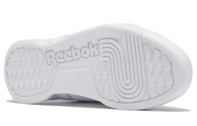Reebok Workout Plus Casual Skateboarding Shoes Unisex White Blue HP5909