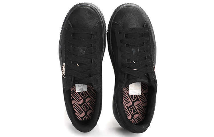 (WMNS) PUMA Suede Platform 'Triple Black' 366694-02