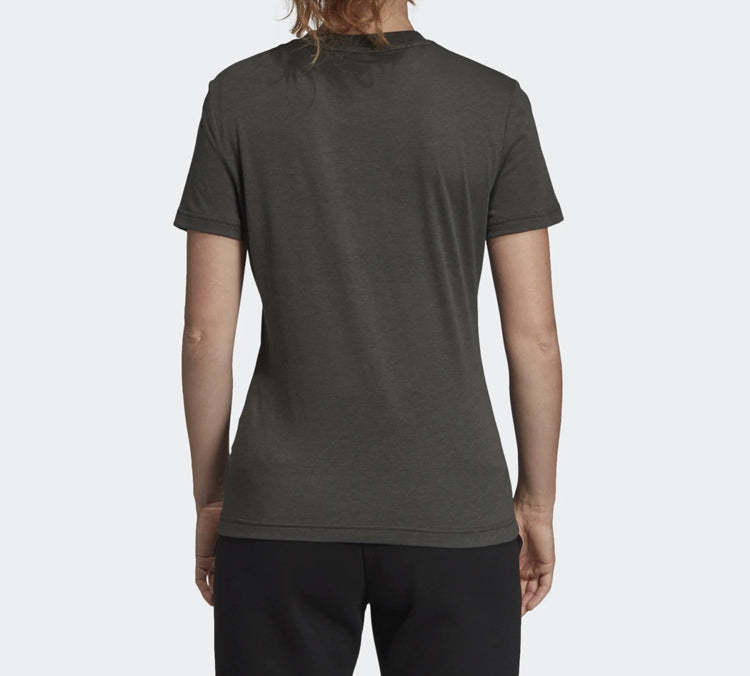 (WMNS) adidas Logo Alphabet Printing Sports Short Sleeve Gray DY7738