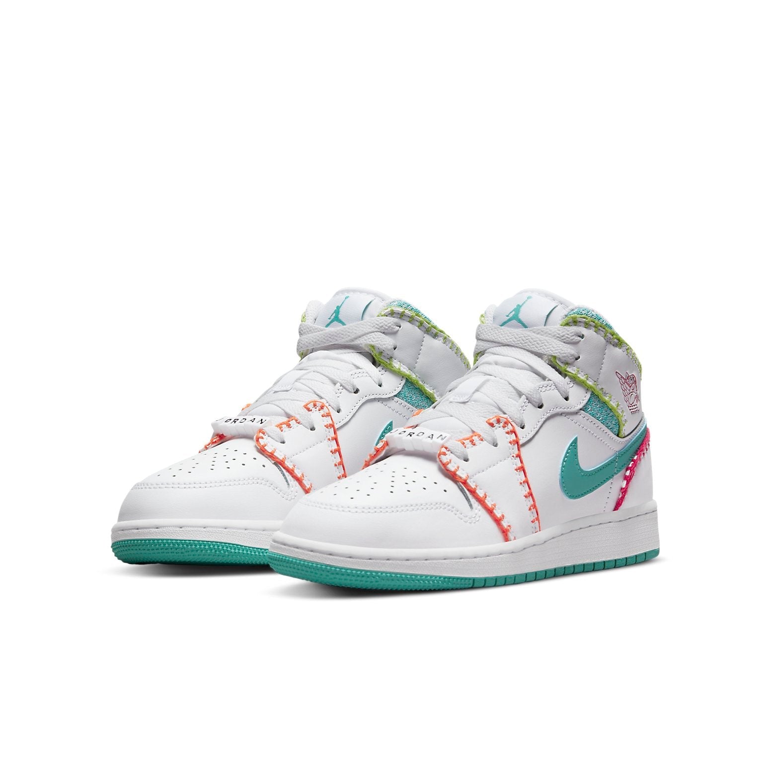 (GS) Air Jordan 1 Mid SE 'Multi Knit' DM6218-100