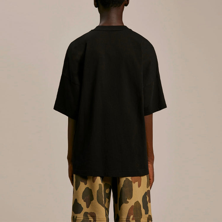 PALM ANGELS Men's SS21 Flowers-print Black PMAA041S21JER0041001