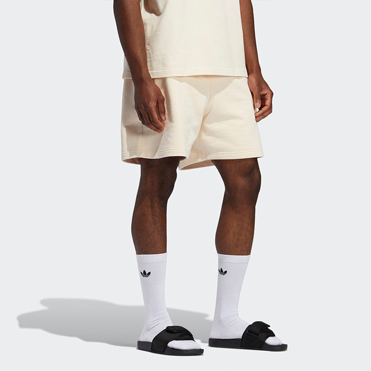 adidas originals x Crossover Solid Color Loose Sports Shorts Couple Style Creamy White GH4398