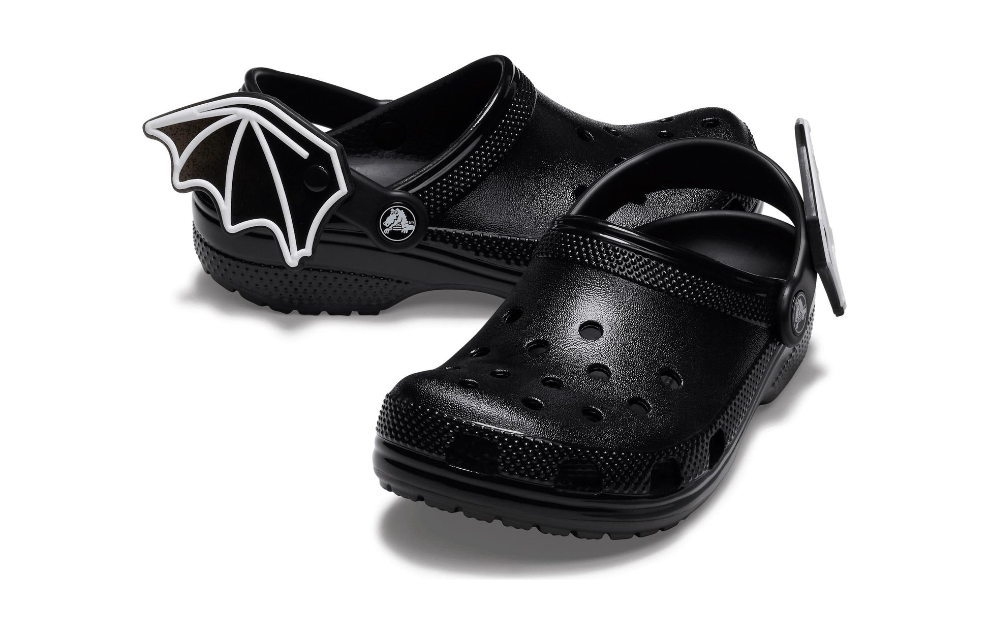 (GS) Crocs Classic I Am Bat Clogs 'Black White' 209231