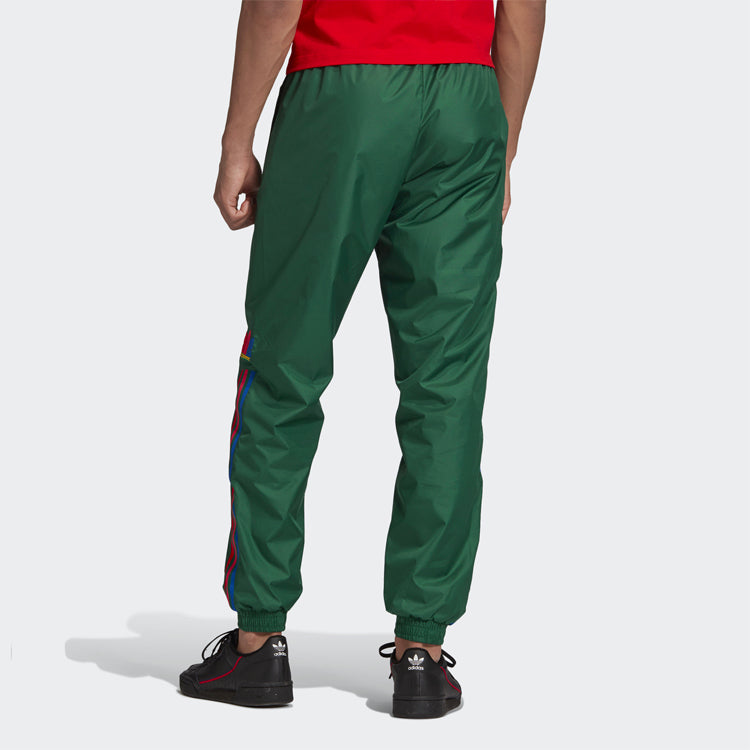 adidas originals Alphabet Logo Loose Bundle Feet Sports Pants Green GE0843