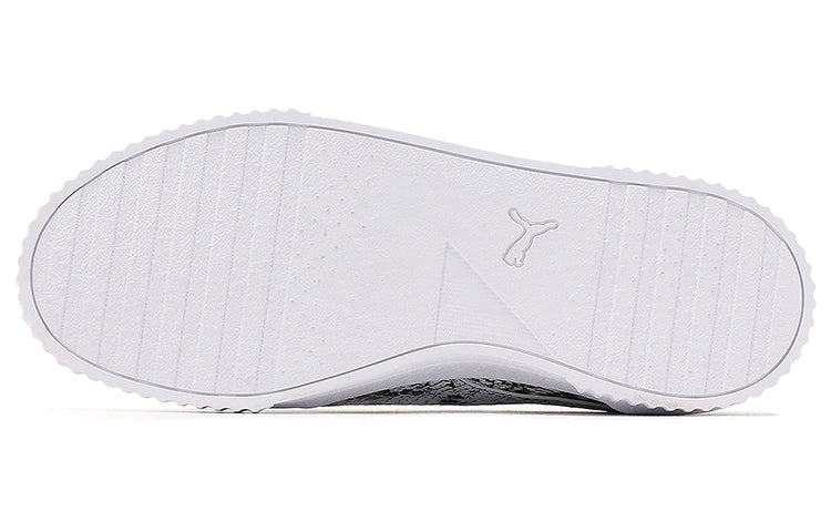 (WMNS) PUMA Carina Reptile Casual Shoes For Black/White 382506-01
