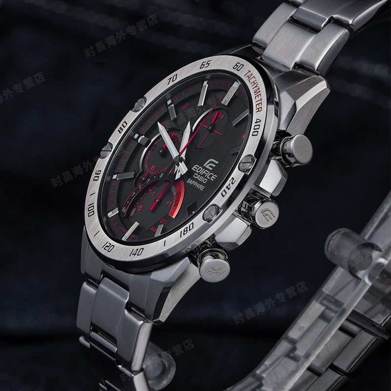 CASIO EDIFICE Solar Powered Mens Black Analog EQB-1000XD-1A