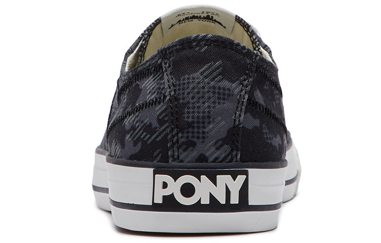 (WMNS) PONY Low-Top Canvas Shoes Black 01W1SH15BK