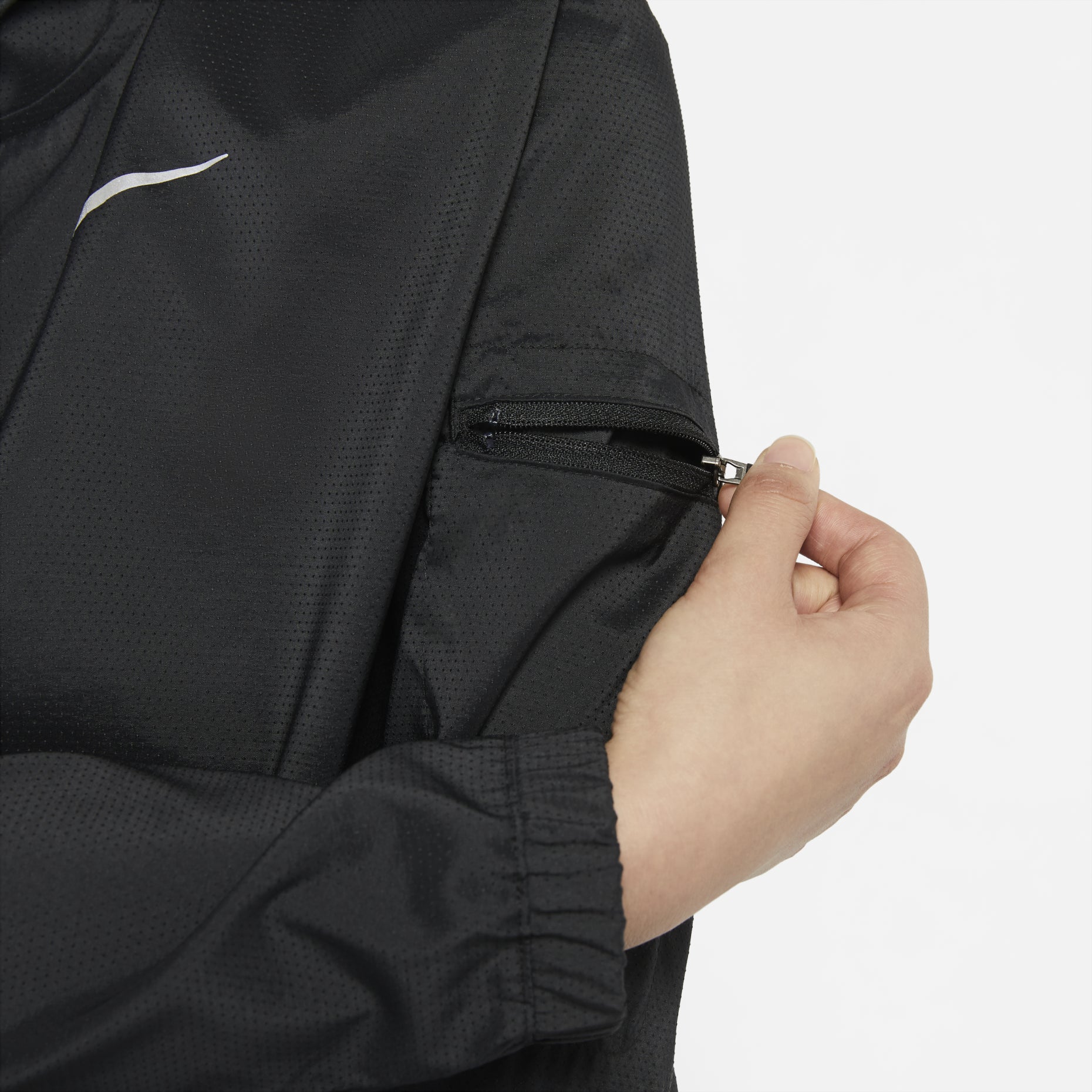 (WMNS) Nike Small Label Solid Color logo Hooded Jacket Black DH1991-010