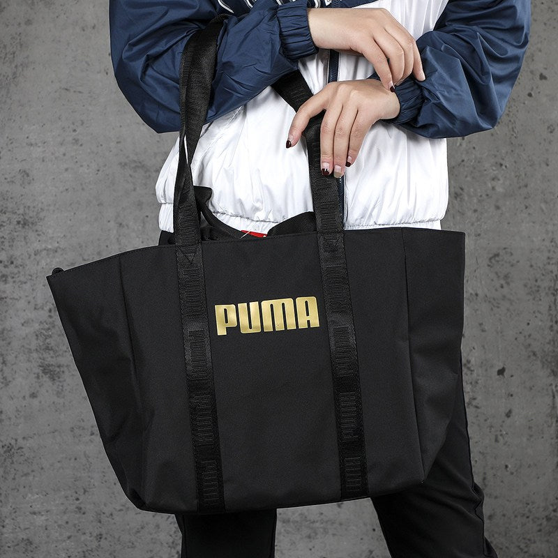 PUMA Core Base Large Shopper Bag 'Black Gold' 076947-01