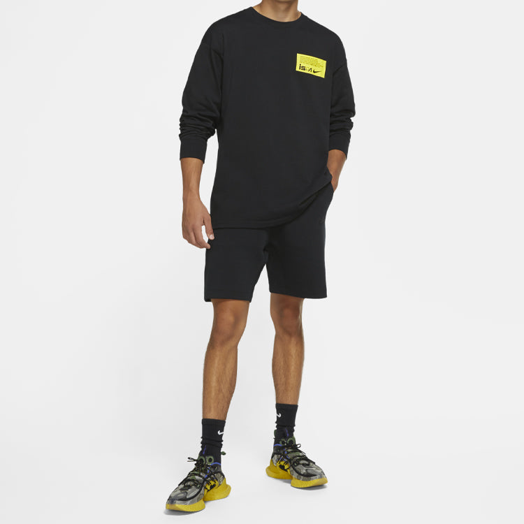 Nike ISPA Long-Sleeve T-Shirt 'Black Opti Yellow' CW7328-010